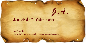 Jaczkó Adrienn névjegykártya